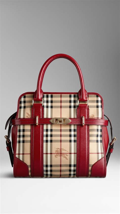 burberry haymarket red tote|Burberry haymarket tote price.